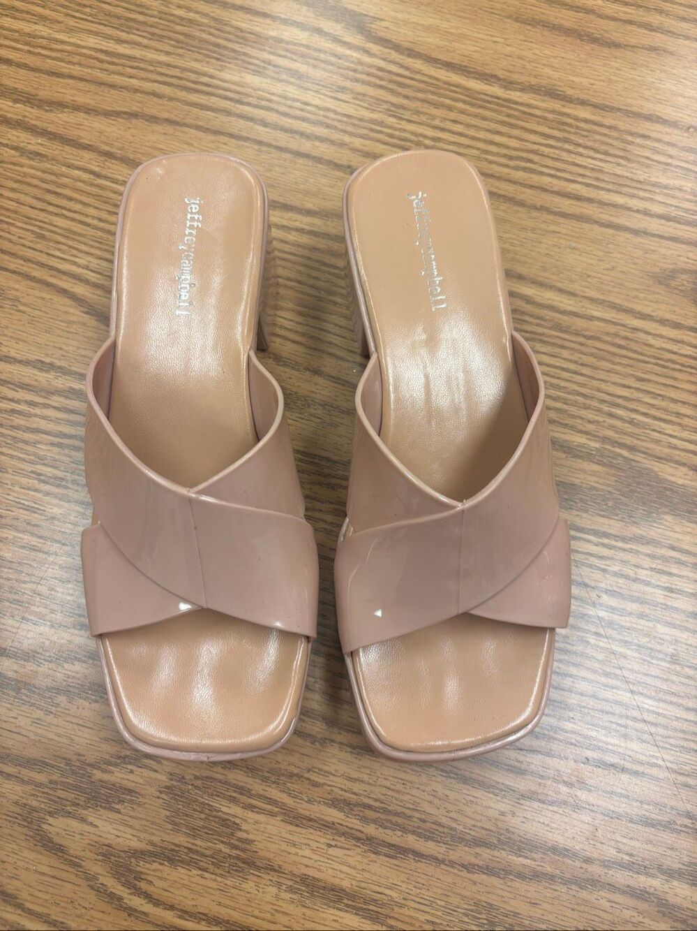 Jeffrey Campbell healed slides/sandals ￼